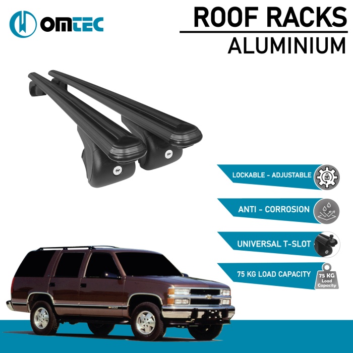 Bare Transversale Chevrolet Blazer Tahoe [1983-1997] Omtec Aluminiu - Negru - imagine 2