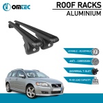 Bare Transversale Volvo V50 [2004-2013] Omtec Aluminiu - Negru - imagine 2