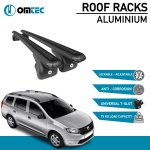 Bare Transversale Dacia Logan Mcv [2006-2013] Omtec Aluminiu - Negru - imagine 2