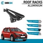 Bare Transversale Dacia Sandero Stepway [2008-2012] Omtec Aluminiu - Negru - imagine 2