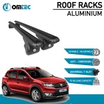 Bare Transversale Dacia Sandero Stepway [2012-2020] Omtec Aluminiu - Negru - imagine 2