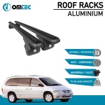 Bare Transversale Dodge Caravan [1996-2000] Omtec Aluminiu - Negru - imagine 2