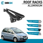 Bare Transversale Fiat Idea [2004-2012] Omtec Aluminiu - Negru - imagine 2