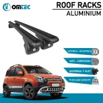 Bare Transversale Fiat Panda Cross [2014 ->] Omtec Aluminiu - Negru - imagine 2