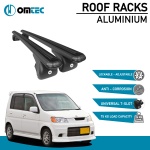Bare Transversale Honda Life [1998-2003] Omtec Aluminiu - Negru - imagine 2
