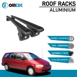 Bare Transversale Honda Odyssey [1995-1999] Omtec Aluminiu - Negru - imagine 2