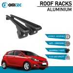Bare Transversale Hyundai Hb20 [2012-2019] Omtec Aluminiu - Negru - imagine 2