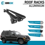Bare Transversale Jeep Cherokee [2002-2007] Omtec Aluminiu - Negru - imagine 2