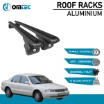 Bare Transversale Kia Clarus [1995-2001] Omtec Aluminiu - Negru - imagine 2
