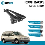 Bare Transversale Kia Sedona [1998-2005] Omtec Aluminiu - Negru - imagine 2