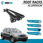 Bare Transversale Kia Sorento [2002-2009] Omtec Aluminiu - Negru - imagine 2