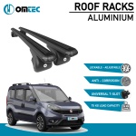 Bare Transversale Fiat Doblo [2010-2021] Omtec Aluminiu - Negru - imagine 2