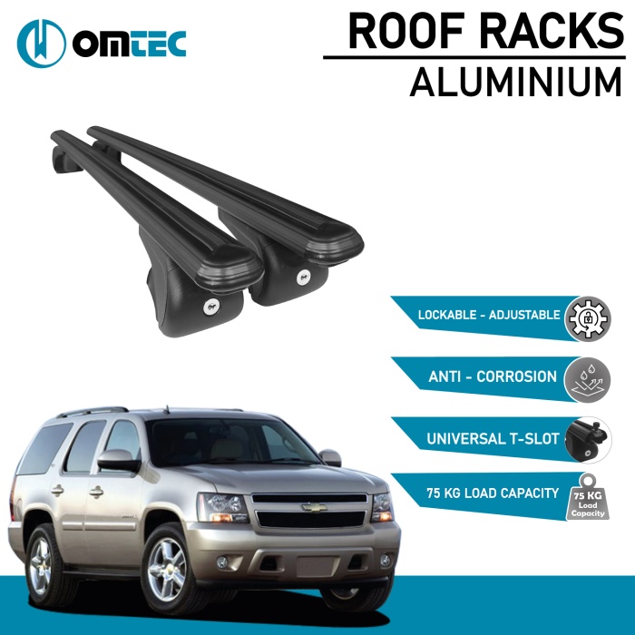 Bare Transversale Chevrolet Tahoe [2006-2015] Omtec Aluminiu - Negru - imagine 2