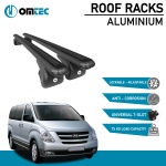 Bare Transversale Hyundai Starex [2007 ->] Omtec Aluminiu - Negru - imagine 2