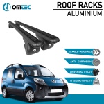Bare Transversale Peugeot Bipper [2008-2016] Omtec Aluminiu - Negru - imagine 2