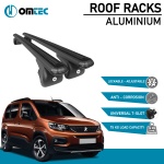 Bare Transversale Peugeot Rifter [2019 ->] Omtec Aluminiu - Negru - imagine 2