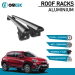 Bare Transversale Fiat 500X [2015 ->] Omtec Aluminiu - Argintiu - imagine 2