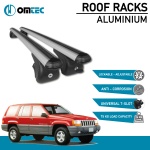 Bare Transversale Jeep Grand Cherokee [1998-2005] Omtec Aluminiu - Argintiu - imagine 2