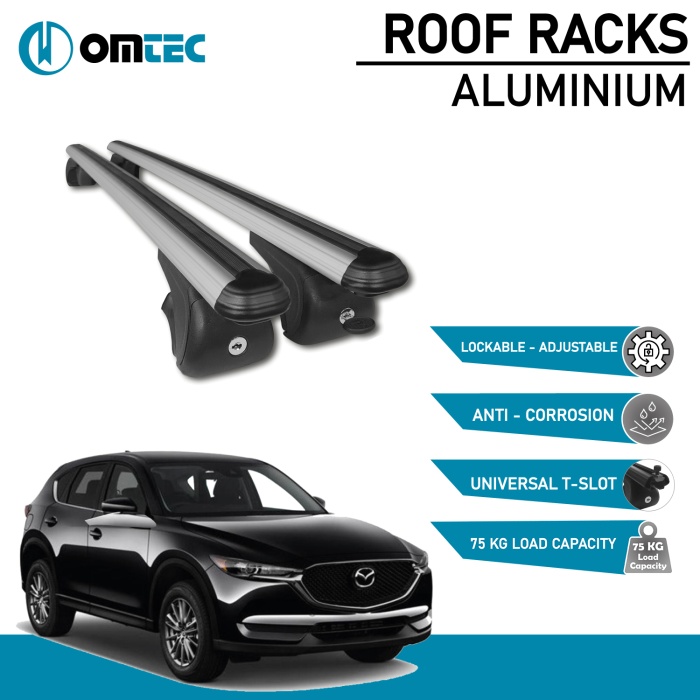 Bare Transversale Mazda Cx-5 [2017 ->] Omtec Aluminiu - Negru - imagine 2