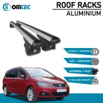 Bare Transversale Seat Alhambra [2010-2020] Omtec Aluminiu - Argintiu - imagine 2