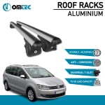 Bare Transversale Volkswagen Cross Touran [2006-2015] Omtec Aluminiu - Argintiu - imagine 2