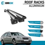 Bare Transversale Mercedes C Class [2001-2007] Omtec Aluminiu - Argintiu - imagine 2