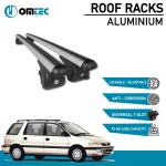 Bare Transversale Mitsubishi Chariot [1992-1996] Omtec Aluminiu - Argintiu - imagine 2