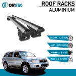Bare Transversale Nissan Pathfinder [1996-2005] Omtec Aluminiu - Argintiu - imagine 2