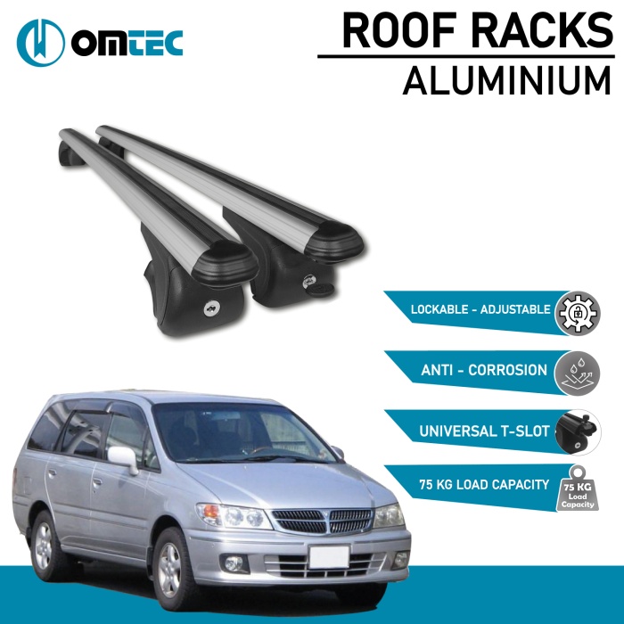 Bare Transversale Nissan Presage [1998-2003] Omtec Aluminiu - Argintiu - imagine 2