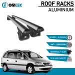 Bare Transversale Opel Zafira [1999-2005] Omtec Aluminiu - Argintiu - imagine 2