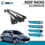 Bare Transversale Peugeot 307 [2001-2008] Omtec Aluminiu - Argintiu - imagine 2