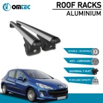 Bare Transversale Peugeot 308 [2008-2014] Omtec Aluminiu - Argintiu - imagine 2