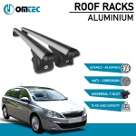 Bare Transversale Peugeot 308 [2014-2021] Omtec Aluminiu - Argintiu - imagine 2