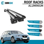 Bare Transversale Seat Exeo [2009-2012] Omtec Aluminiu - Argintiu - imagine 2