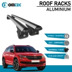 Bare Transversale Skoda Kodiaq [2017 ->] Omtec Aluminiu - Argintiu - imagine 2