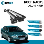 Bare Transversale Skoda Octavia [2004-2013] Omtec Aluminiu - Argintiu - imagine 2