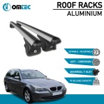 Bare Transversale Bmw 5 Series [2003-2010] Omtec Aluminiu - Argintiu - imagine 2