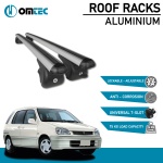 Bare Transversale Toyota Raum [1997-2002] Omtec Aluminiu - Argintiu - imagine 2