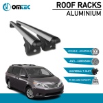 Bare Transversale Toyota Siena [2011-2020] Omtec Aluminiu - Argintiu - imagine 2