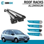 Bare Transversale Toyota Spacio [1997-2000] Omtec Aluminiu - Argintiu - imagine 2