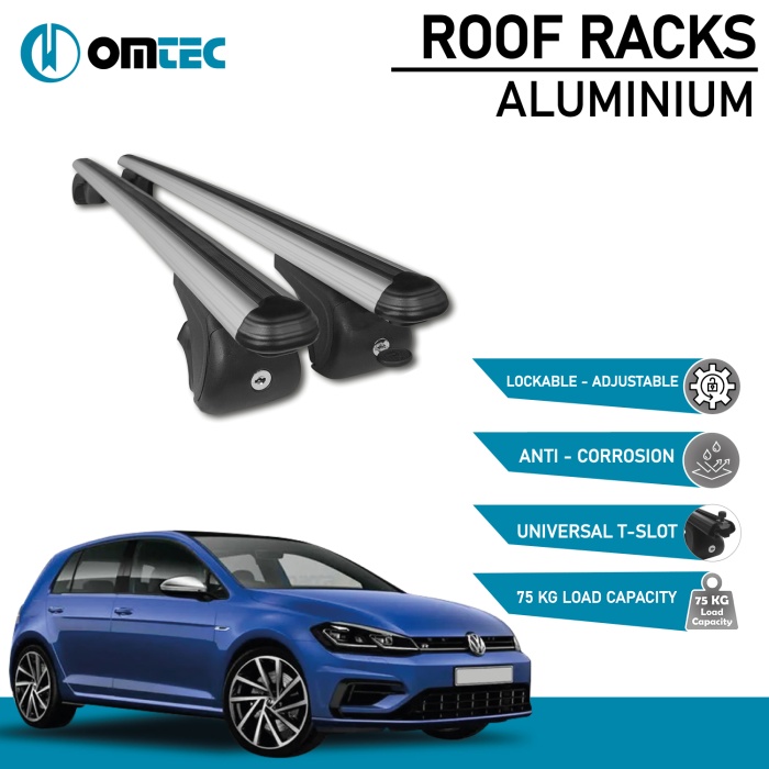 Bare Transversale Volkswagen Golf [2013-2019] Omtec Aluminiu - Argintiu - imagine 2