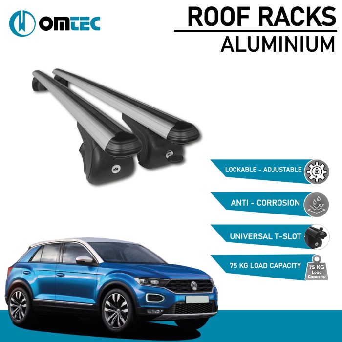 Bare Transversale Volkswagen T-Roc [2017 ->] Omtec Aluminiu - Argintiu - imagine 2