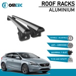 Bare Transversale Volvo V40 [2012-2019] Omtec Aluminiu - Argintiu - imagine 2