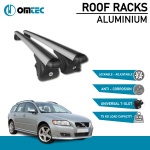 Bare Transversale Volvo V50 [2004-2013] Omtec Aluminiu - Argintiu - imagine 2