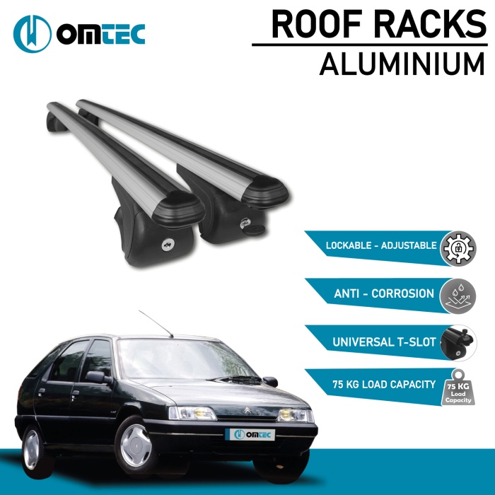 Bare Transversale Citroen Zx Break [1994-1998] Omtec Aluminiu - Argintiu - imagine 2