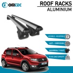 Bare Transversale Dacia Sandero Stepway [2012-2020] Omtec Aluminiu - Argintiu - imagine 2