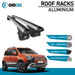 Bare Transversale Fiat Panda Cross [2014 ->] Omtec Aluminiu - Argintiu - imagine 2