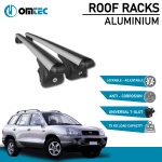 Bare Transversale Hyundai Santa Fe [2000-2005] Omtec Aluminiu - Argintiu - imagine 2