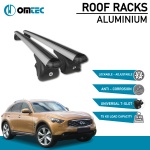 Bare Transversale Infiniti Qx70 [2013-2017] Omtec Aluminiu - Argintiu - imagine 2