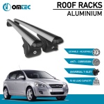 Bare Transversale Kia Ceed [2006-2012] Omtec Aluminiu - Argintiu - imagine 2